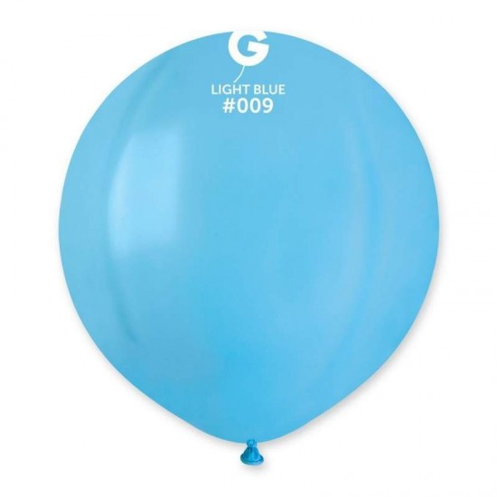 48cm - 19'' Γαλάζιο μεγάλο μπαλόνι 5τεμ