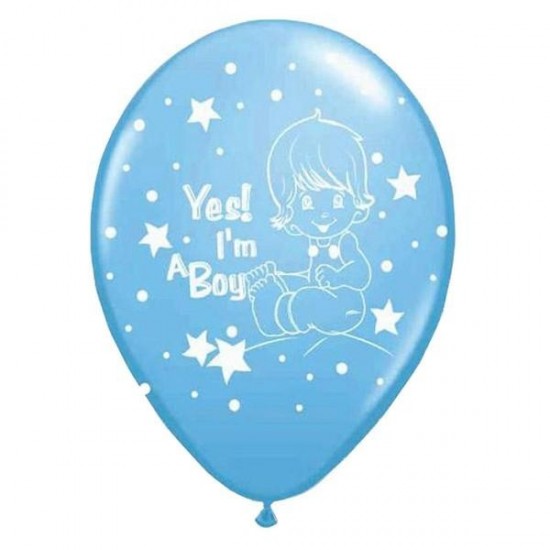 Μπαλόνι Λάτεξ 12" Yes im a boy Μπαλόνι Λάτεξ 12" Yes im a boy