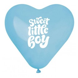 Μπαλόνι Λάτεξ Καρδιά 17" Sweet Little Boy