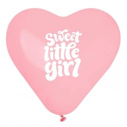 Μπαλόνι Λάτεξ Καρδιά 17" Sweet Little Girl