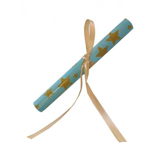 Προσκλητήριο για Baby Shower ρολάκι γαλάζιο με αστεράκια (10 τεμ.) Προσκλητήριο για Baby Shower ρολάκι γαλάζιο με αστεράκια (10 τεμ.)