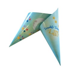 Χωνάκια ζαχαρωτών γαλάζιο Baby Shower (20 τεμ.)