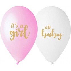 Μπαλόνι Λάτεξ 12" για Baby Shower Girl