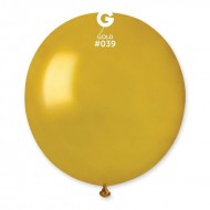 Μπαλόνι Μεγάλο 48cm - 19'' Χρυσό 5τεμ