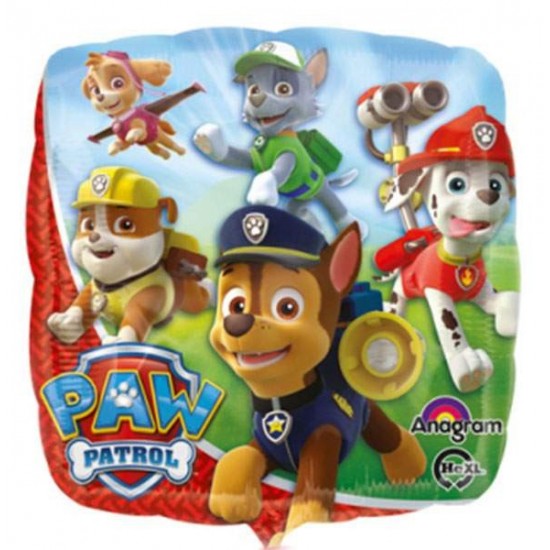 Μπαλόνι Foil Τετράγωνο Paw Patrol Μπαλόνι Foil Τετράγωνο Paw Patrol