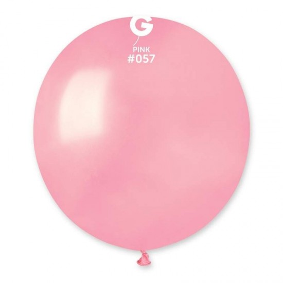 48cm - 19'' Ροζ μεγάλο μπαλόνι 5τεμ