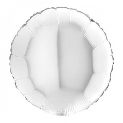 Μπαλόνι Foil 18'' Άσπρο Στρογγυλό  