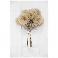 Pom Pom Χάρτινο Μπεζ - 35cm