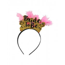 Στέκα μαλλιών “Bride to be” Χειροποίητη 
