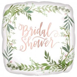 Μπαλόνι Foil Bridal Shower με φύλλα