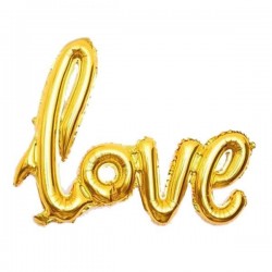 Μπαλόνι Foil Αγάπης ''Love'' Χρυσό