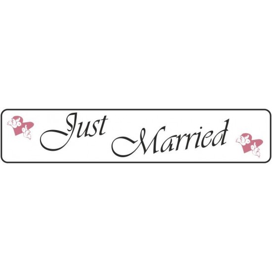 Πινακίδα αυτοκινήτου γάμου Just Married Περιστέρια Πινακίδα αυτοκινήτου γάμου Just Married Περιστέρια