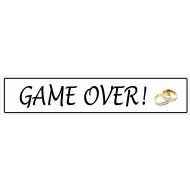 Πινακίδα αυτοκινήτου γάμου Game Over