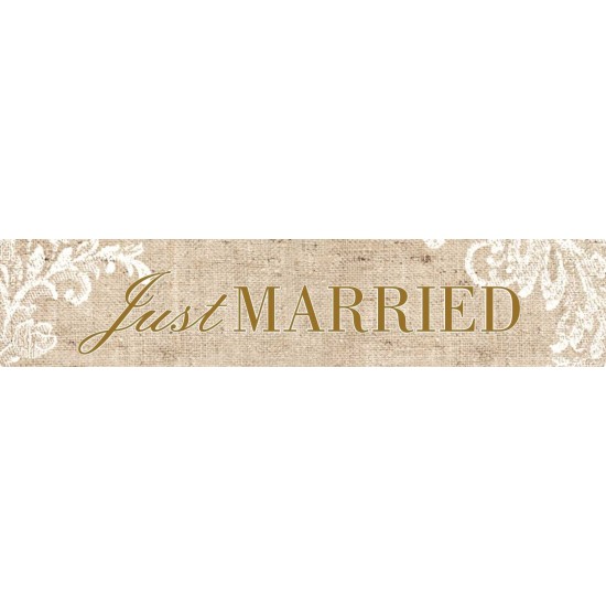 Πινακίδα αυτοκινήτου γάμου Just Married Vintage Πινακίδα αυτοκινήτου γάμου Just Married Vintage