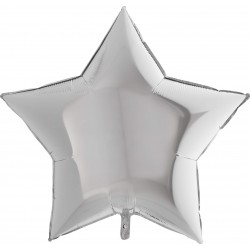 Μπαλόνι Foil 36" Αστέρι Ασημί