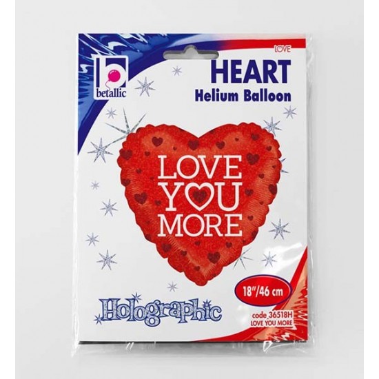 Μπαλόνι Foil Αγάπης Love Υou Μore 46 εκ. Μπαλόνι Foil Αγάπης Love Υou Μore 46 εκ.