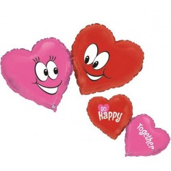 Μπαλόνι Foil Ενωμένες Καρδιές So happy together 104 εκ