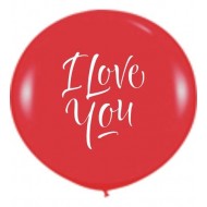 Μπαλόνι Λάτεξ 40" Κόκκινο I love you