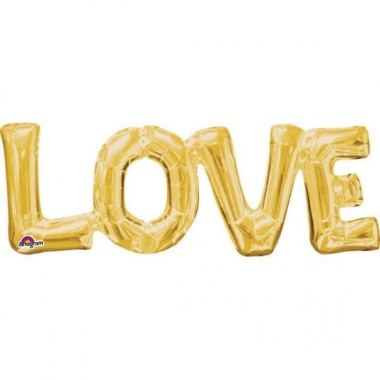 Μπαλόνι Foil Αγάπης Love Χρυσό 63εκ. Μπαλόνι Foil Αγάπης Love Χρυσό 63εκ.