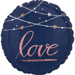 Μπαλόνι Foil Αγάπης Navy Love 43εκ.