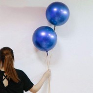Μπαλόνι Chrome μπλε σφαίρα 18''