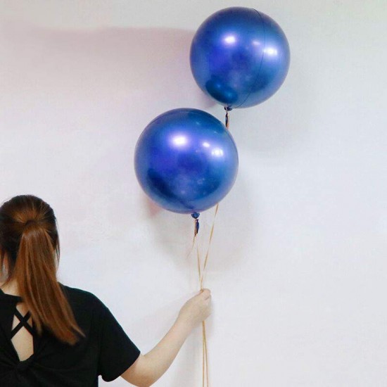 Μπαλόνι Chrome μπλε σφαίρα 18'' Μπαλόνι Chrome μπλε σφαίρα 18''