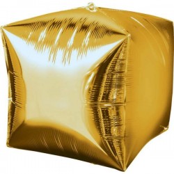 Μπαλόνι Foil 18'' Κύβος Χρυσός 
