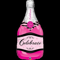 Μπαλόνι Foil 39" CELEBRATE PINK BUBBLY WINE