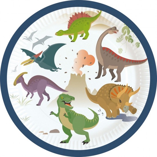 Πιάτα Μικρά Happy Dinosaur /8 τεμ Πιάτα Μικρά Happy Dinosaur /8 τεμ