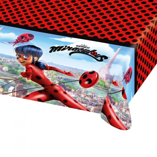 Τραπεζομάντηλο πλαστικό Miraculous LadyBug 1.2 x 1.8 μ Τραπεζομάντηλο πλαστικό Miraculous LadyBug 1.2 x 1.8 μ