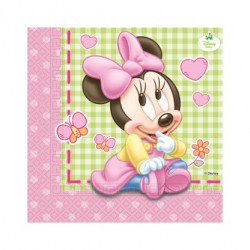 Χαρτοπετσέτες Μεγάλες Minnie Baby Disney33 εκ X 33εκ - 20 Τεμάχια
