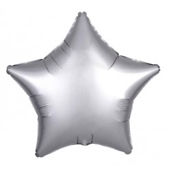 Μπαλόνι Foil 18'' Σατέν Ασημί Αστέρι 