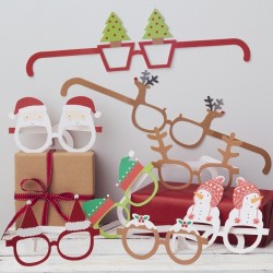 Γυαλιά Santa & Friends Χάρτινα 8 τεμ