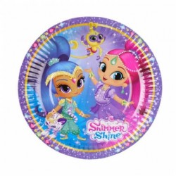 Πιάτα Μεγάλα Shimmer & Shine /8 τεμ