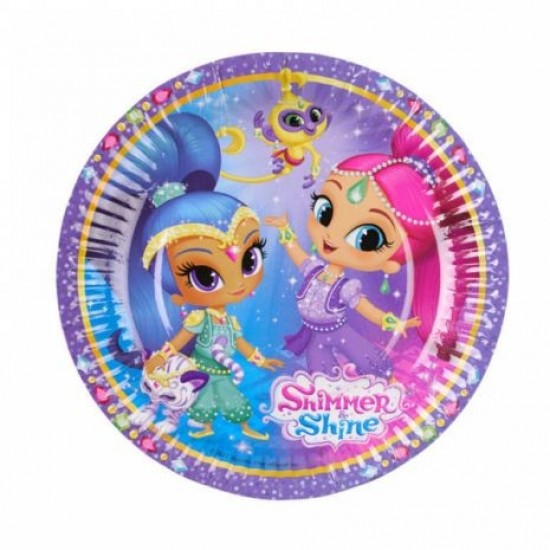 Πιάτα Μεγάλα Shimmer & Shine /8 τεμ Πιάτα Μεγάλα Shimmer & Shine /8 τεμ