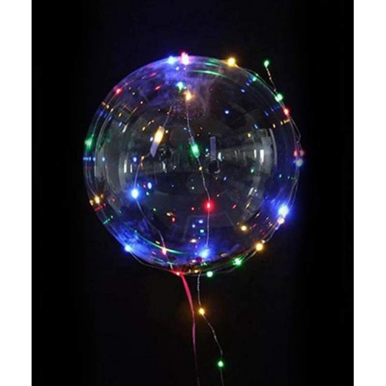 Διάφανο μπαλόνι φωτιζόμενο με πολύχρωμο LED