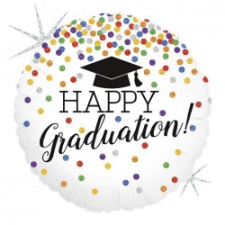 Μπαλόνι Foil Για Αποφοίτηση Happy Graduation Γκλίτερ