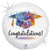 Μπαλόνι Foil Για Αποφοίτηση Congratulations Με Γκλίτερ