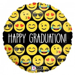 Μπαλόνι Foil Για Αποφοίτηση 'Happy Graduation' Φατσούλες