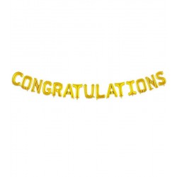Μπαλόνι Foil Για Αποφοίτηση Congratulations (15 τεμ.)