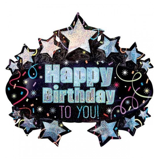Μπαλόνι Foil Για Γενέθλια Happy birthday To You Που Ιριδίζει Μπαλόνι Foil Για Γενέθλια Happy birthday To You Που Ιριδίζει