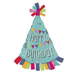 Μπαλόνι Foil Γενεθλίων Καπέλο 'Happy Birthday'