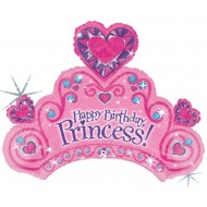 Μπαλόνι Foil Για Γενέθλια Τιάρα 'Happy Bday Princess'