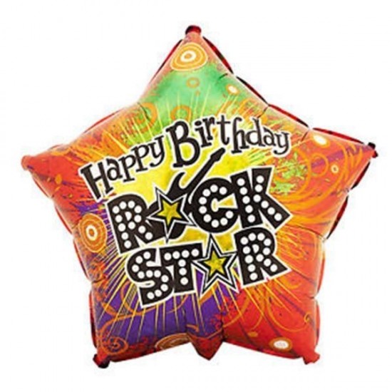 Μπαλόνι Foil Για Γενέθλια Αστέρι 'Happy Bday rock Star' Μπαλόνι Foil Για Γενέθλια Αστέρι 'Happy Bday rock Star'