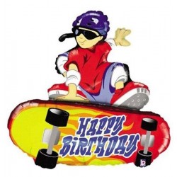 Μπαλόνι Foil Για Γενέθλια Skateboard Happy Birthday
