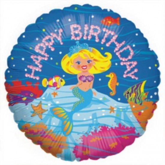 Μπαλόνι Foil Για Γενέθλια Γοργόνα 'Happy Birthday' Μπαλόνι Foil Για Γενέθλια Γοργόνα 'Happy Birthday'