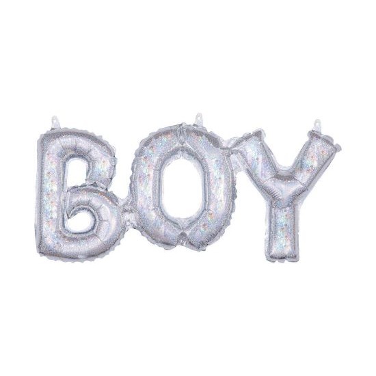 Μπαλόνι Foil Boy Holographic / 50εκ Χ 22εκ Μπαλόνι Foil Boy Holographic / 50εκ Χ 22εκ