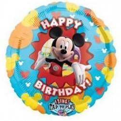 Μπαλόνι Foil Για Γενέθλια Mickey Mouse Μουσικό 71 εκ