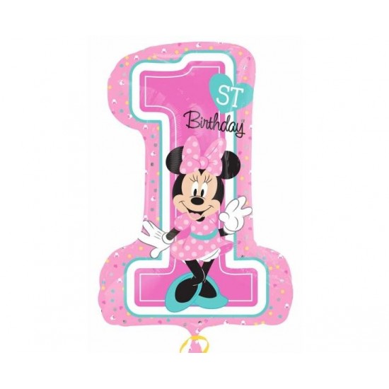 Μπαλόνι Foil 1st Birthday Minnie Mouse Μπαλόνι Foil 1st Birthday Minnie Mouse