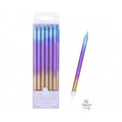 Κεριά Rainbow Ombre 11.5εκ / 12 τεμ